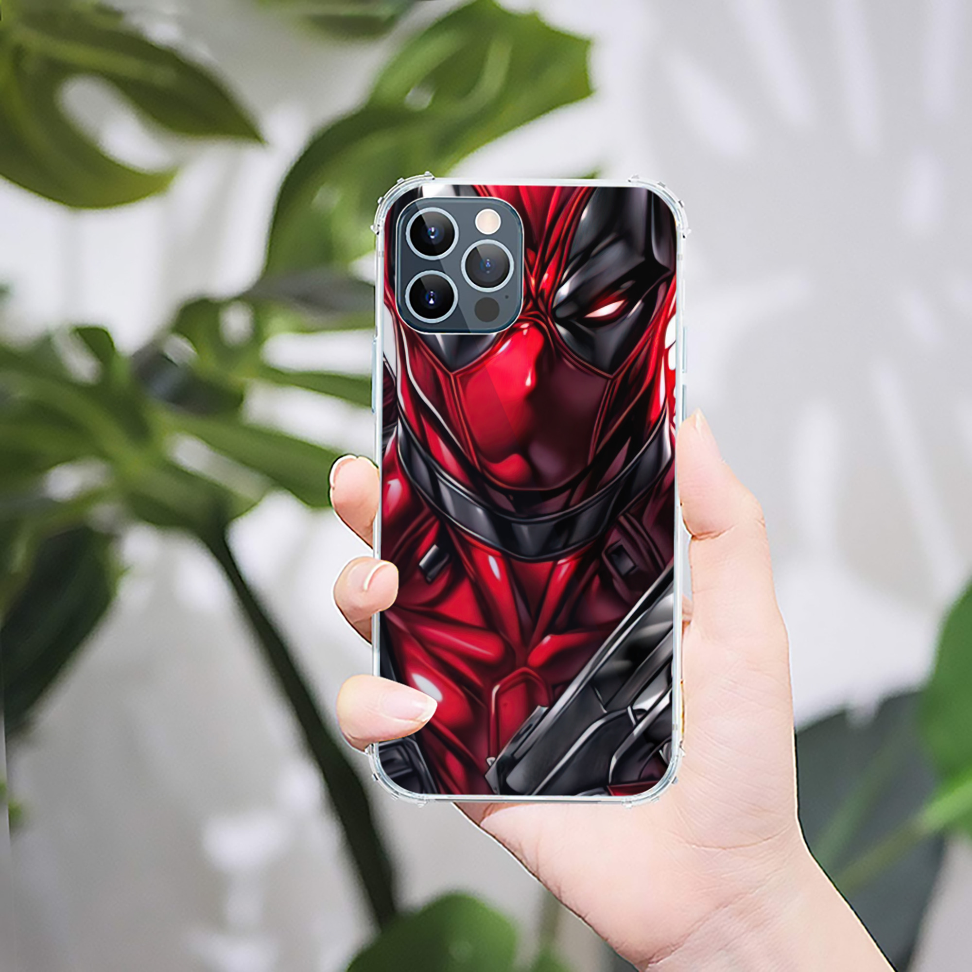 （画像用） Deadpool デッドプール 【iPhone 12シリーズ対応】透明スマホケース（クリアソフトケース）